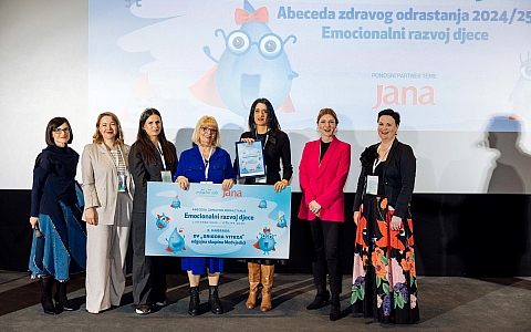 Zajedno smo jači! - Predavanje - Abeceda zdravog odrastanja: Emocionalni razvoj djece - dodjela nagrada - pokrovitelj Jana